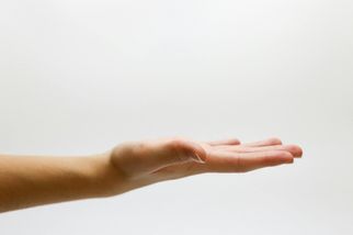 An open palm